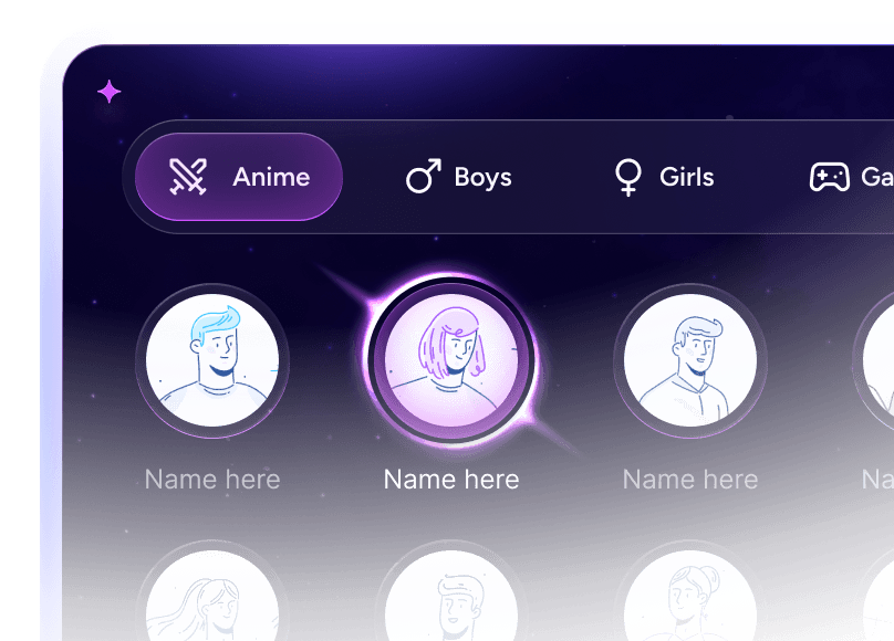 AI Characters preview