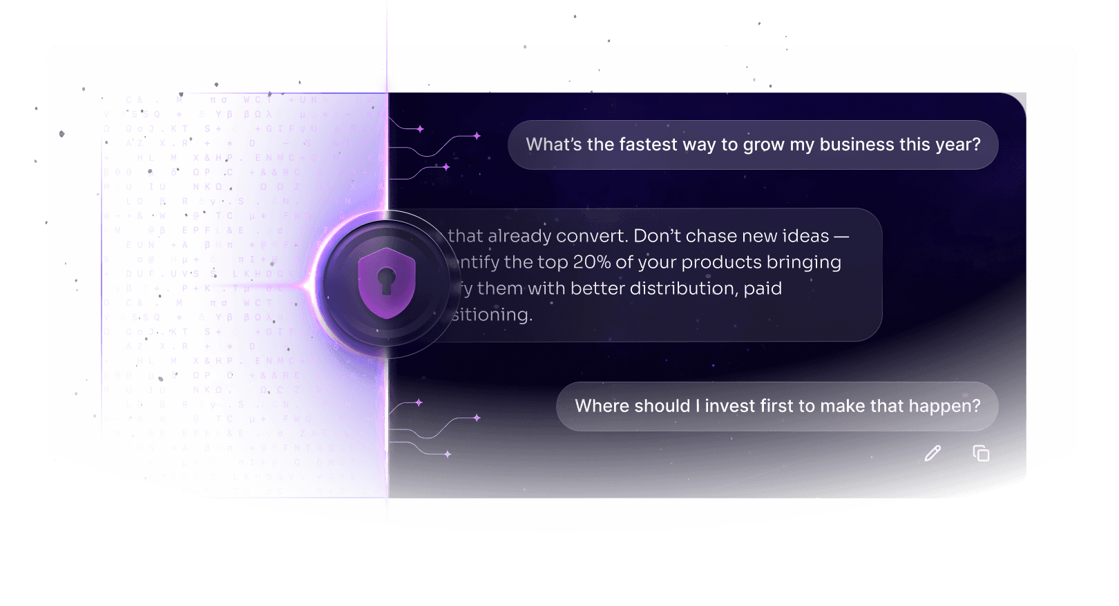 Private AI chat preview desktop