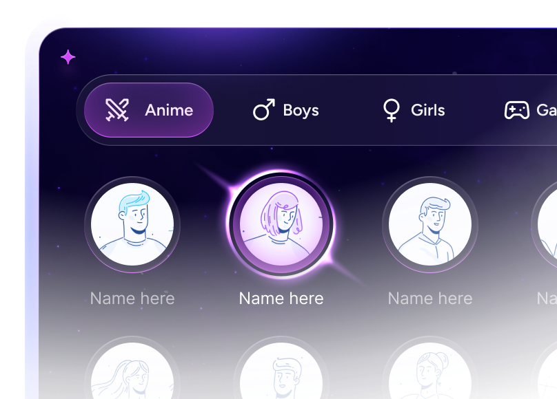 AI Characters preview